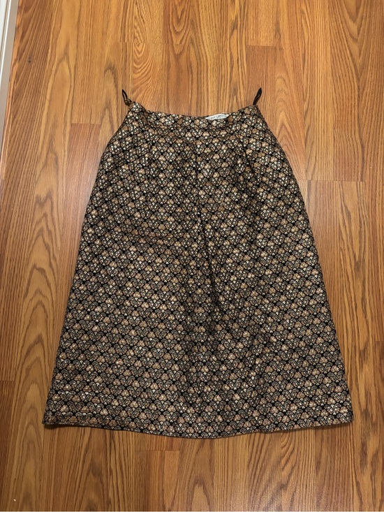 Guy Laroche Dresses & Skirts - 1960s Floral Metallic Brocade Skirt